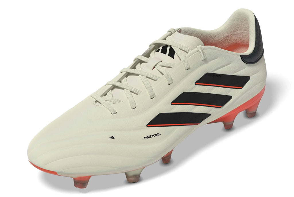 adidas Copa Pure 2 Elite FG Firm Ground Soccer Cleats Ivory Black Solar Red