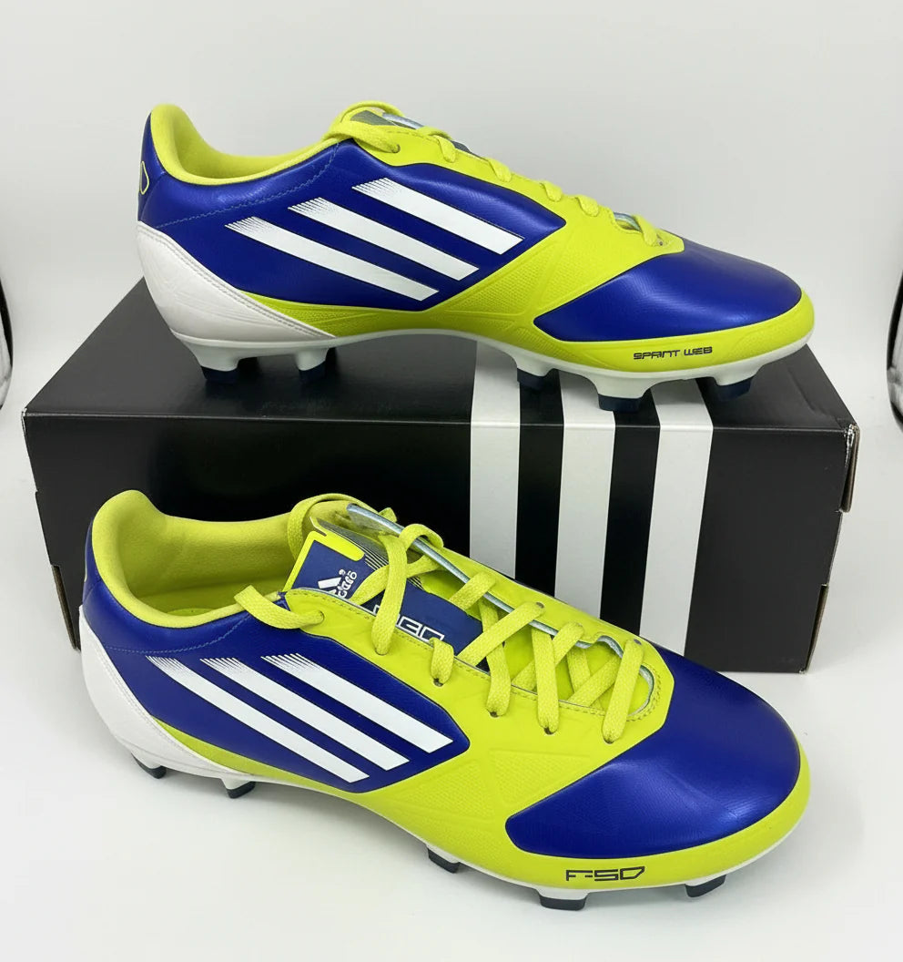adidas F30 TRX FG Firm Ground Womens Soccer Cleats Blue Lime