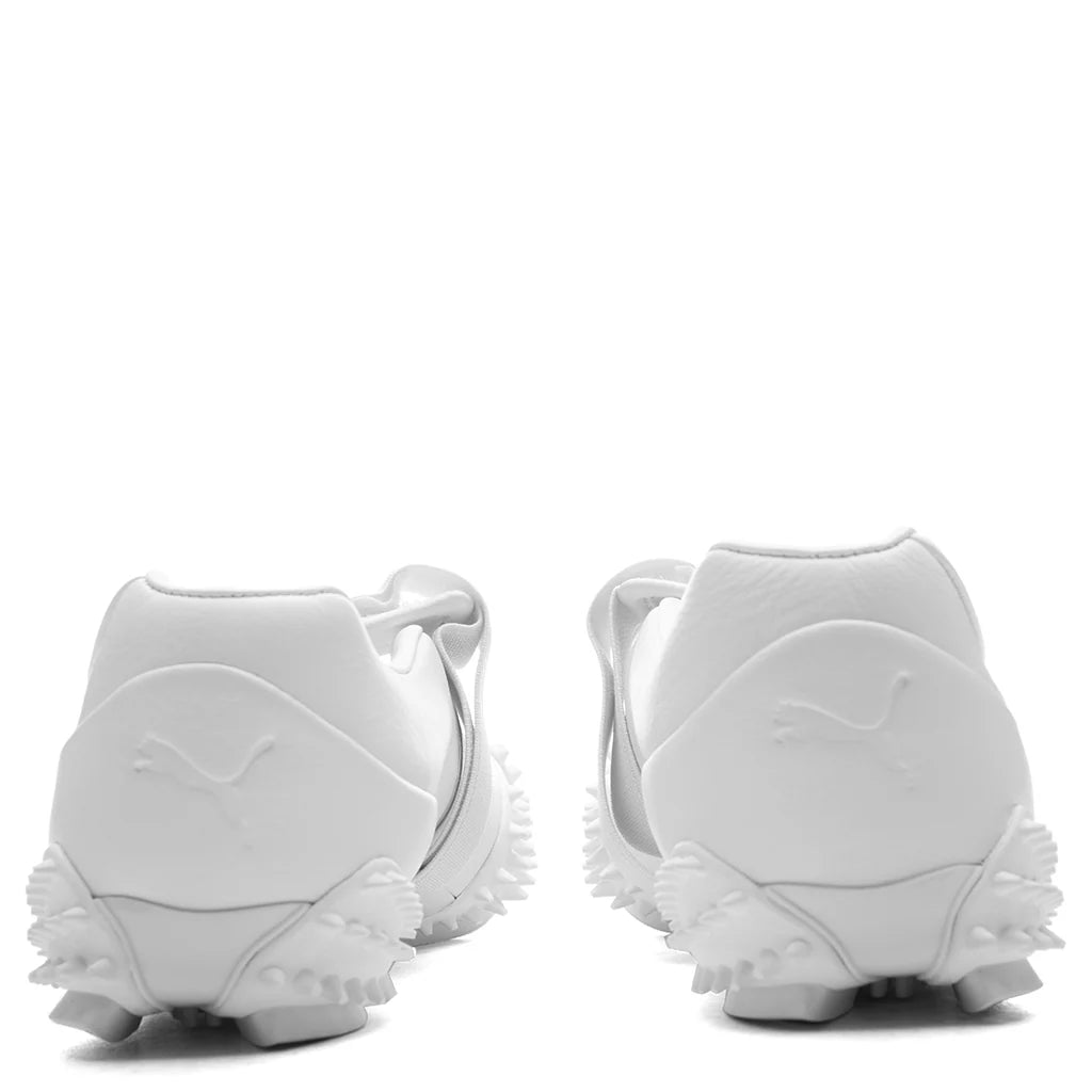Womens Mostro Fey Leather White