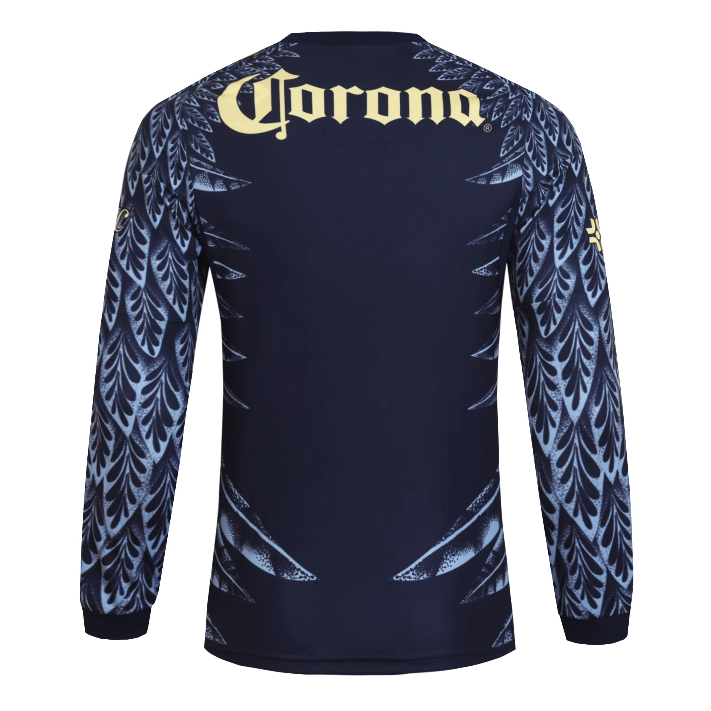 adidas Club América Long Sleeve Mens Away Soccer Jersey 25 26 Blue