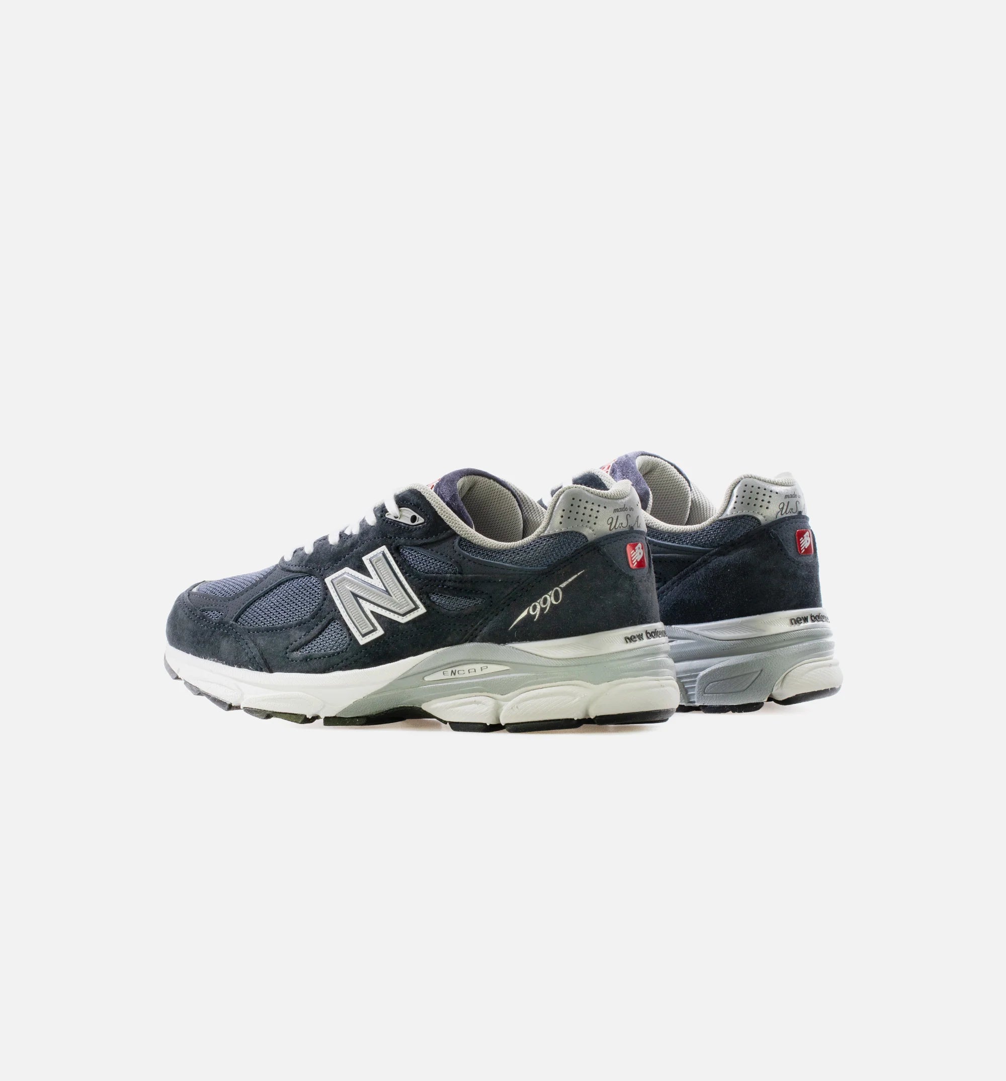 Made in USA 990v3 Mens Running Shoe Navy Black