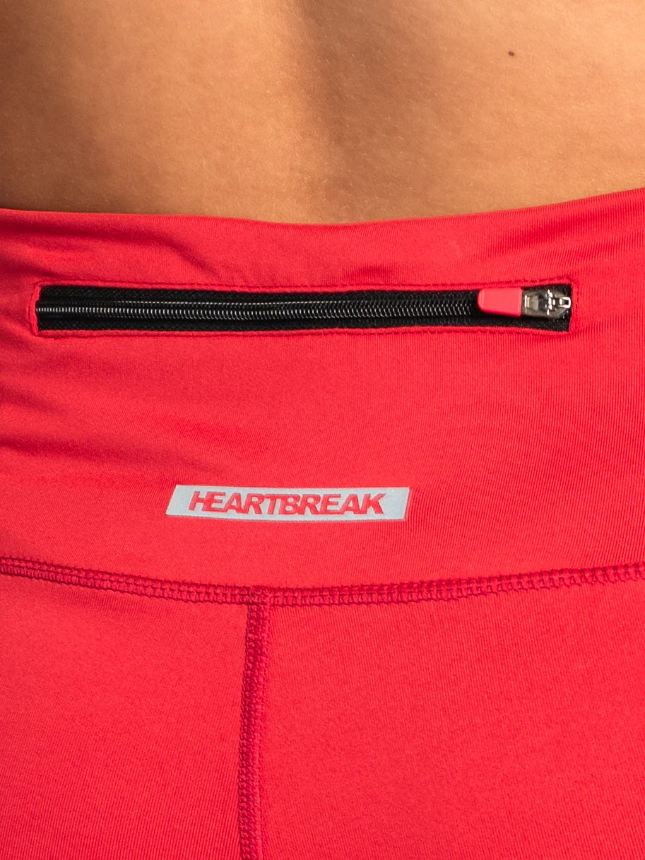 Heartbreak Womens Triple Pocket 5 Running Shorts