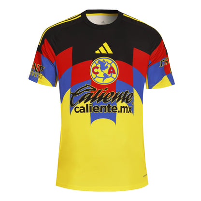 adidas Club America Mens Home Soccer Jersey 25 26 Yellow