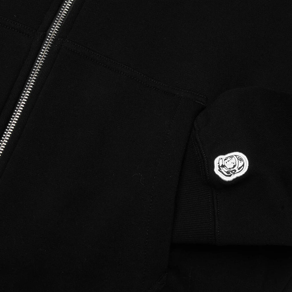 Script Zip Hoodie Black
