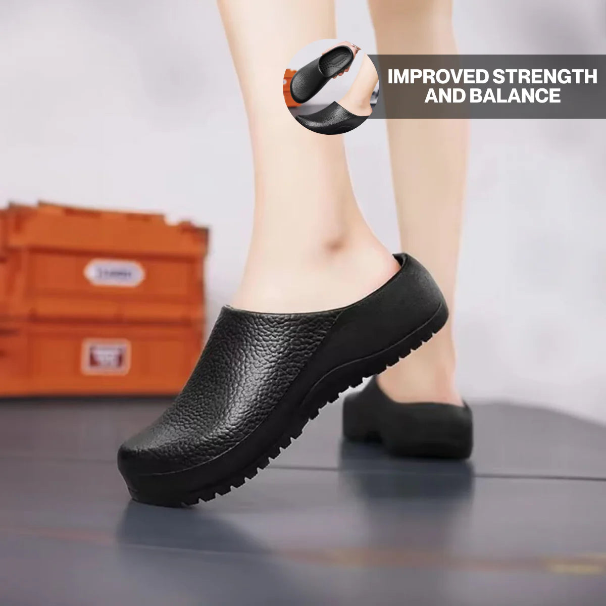 Elson Healthy Non Slip Comfort Clog Mules Black Friday