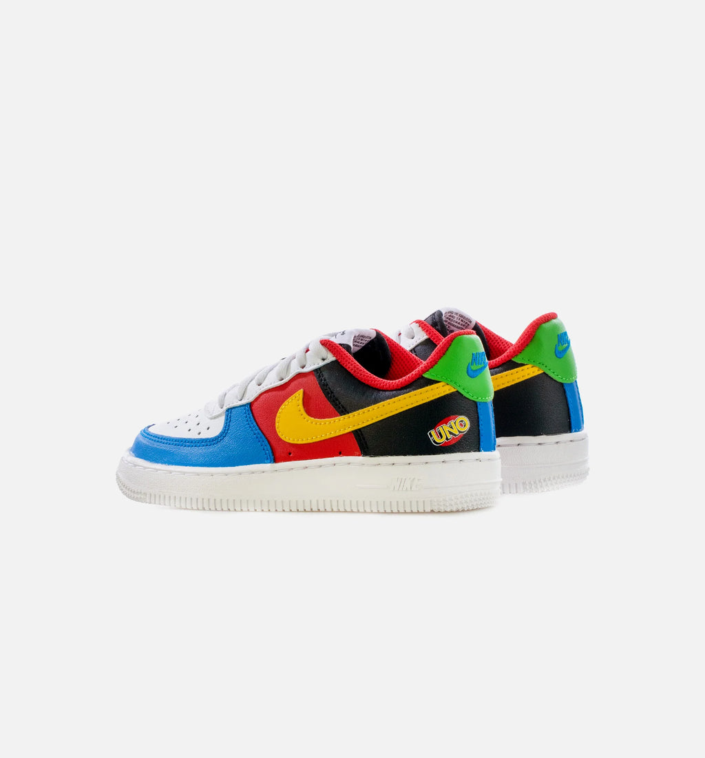 Air Force 1 UNO Preschool Lifestyle Shoe Black Red Multi Free Shipping