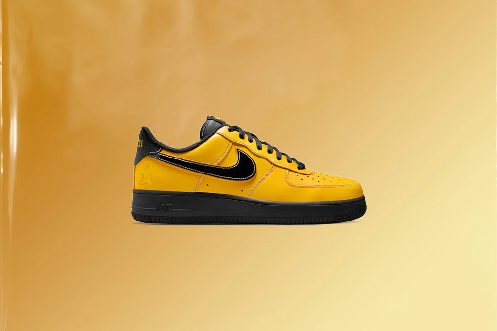 Nike x Ja Morant Air Force 1 07 Sundial Sundial Black Cobalt Bliss