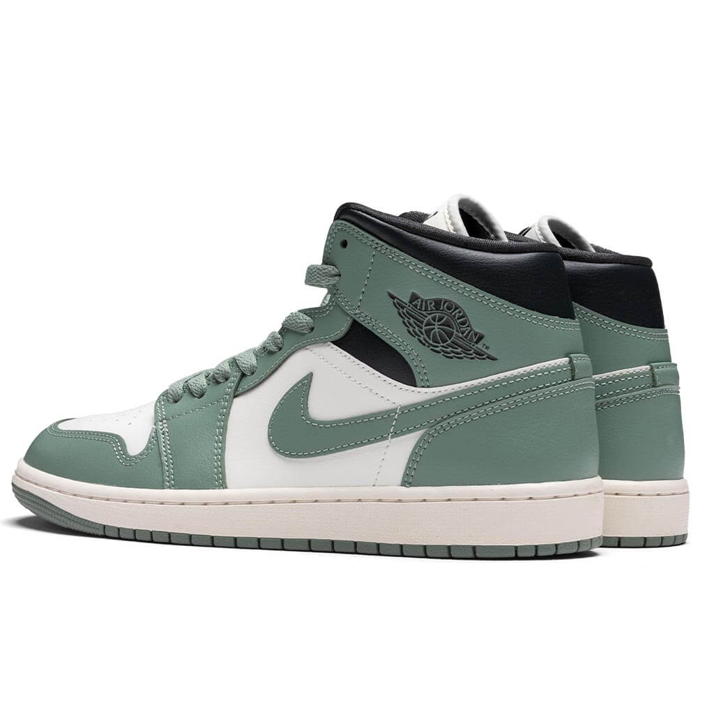 Womens Air Jordan 1 Mid Sail Jade Smoke Anthracite