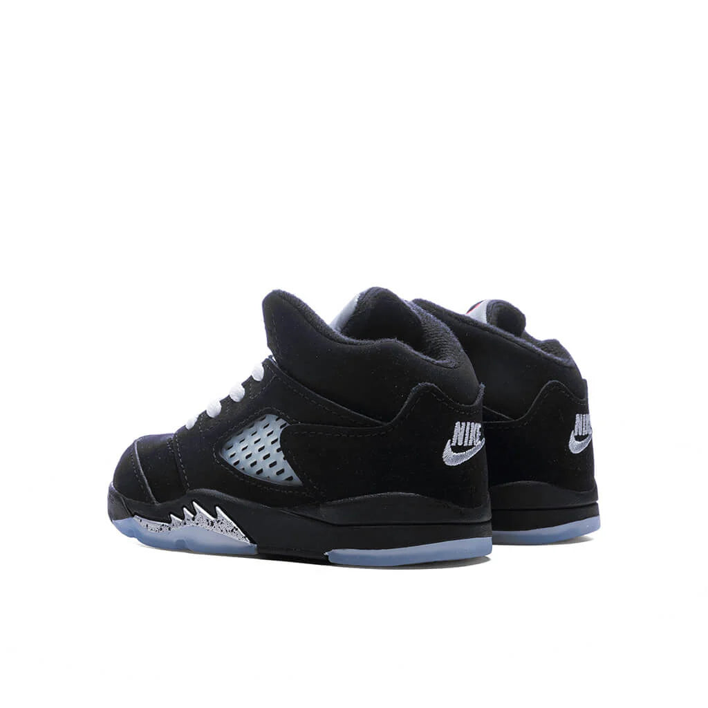 Air Jordan 5 Retro OG Black Metallic Reimagined TD Black White Metallic Silver Fire Red