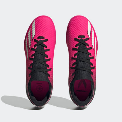 adidas Kids X Speedportal3 TF J Turf Football Boots Black Pink