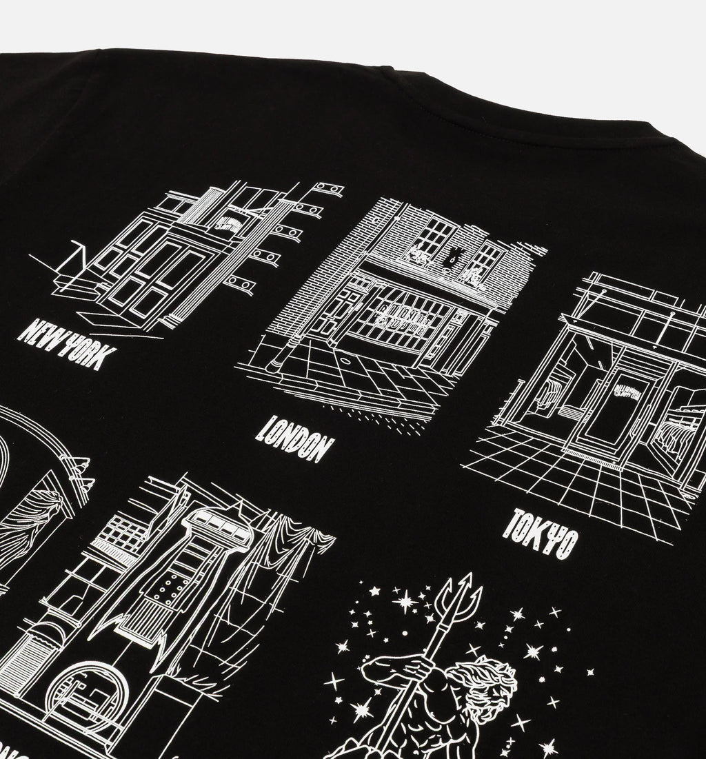 Stores Mens Short Sleeve Shirt Black