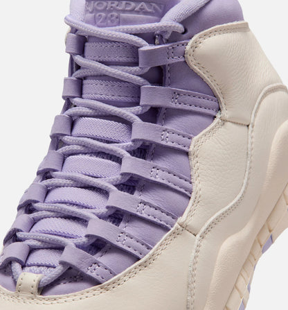 Air Jordan 10 Retro Hydrangeas Womens Lifestyle Shoe Chalk Hydrangeas Wild Grape