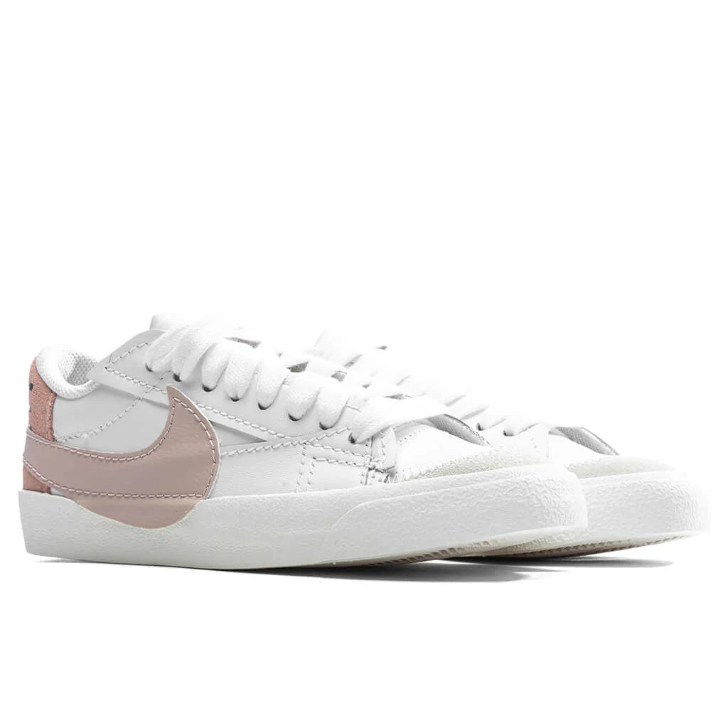 Womens Blazer Low 77 Jumbo White Pink Oxford Rose Whisper