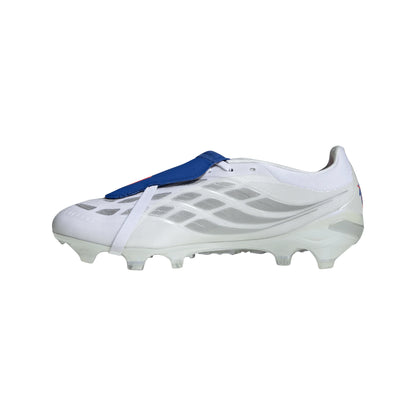 adidas Predator Pro Fold Over Tongue FG Firm Ground Mens Soccer Cleats White Zero Metallic Blue