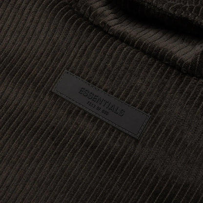 Corduroy Shirt Jacket Off Black