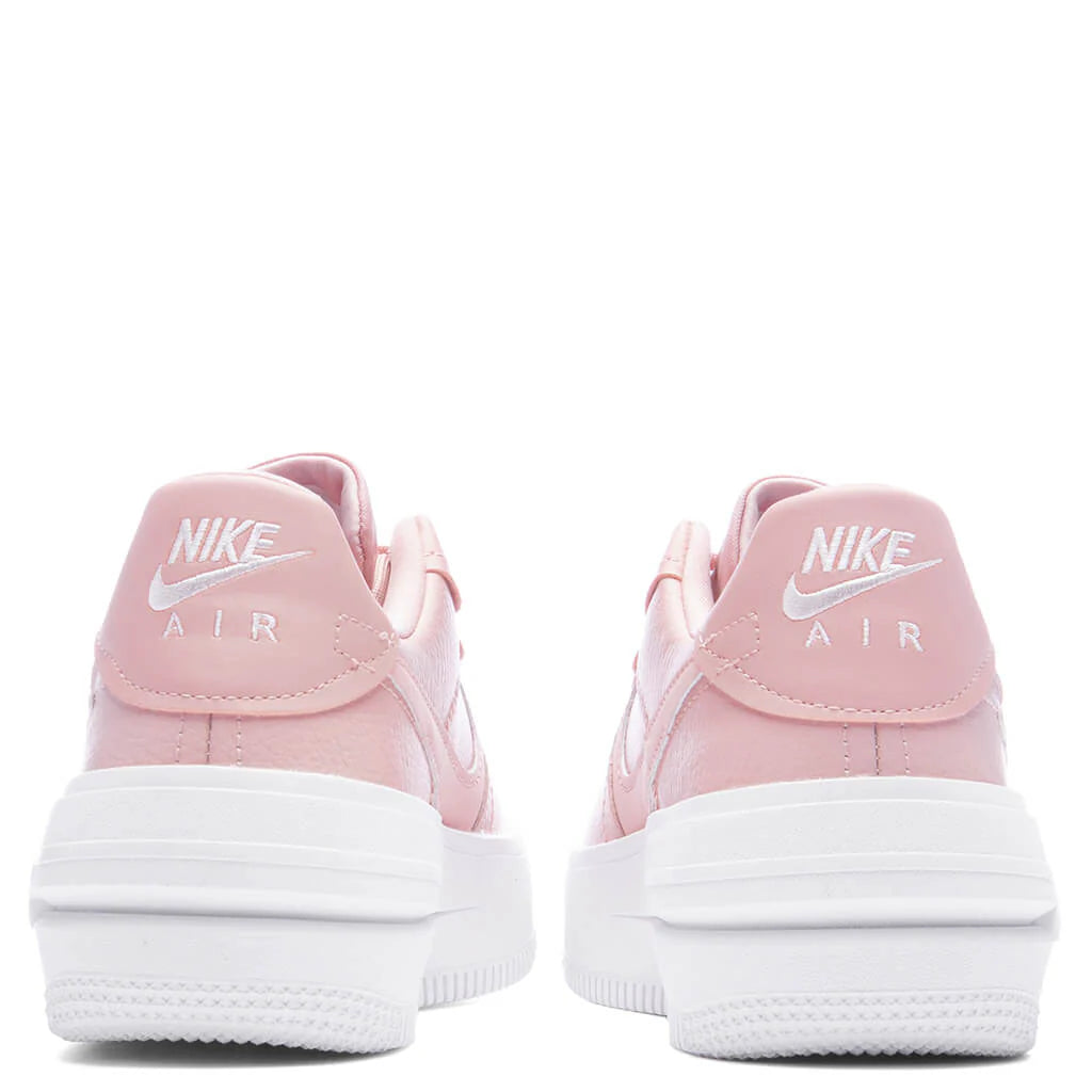 Womens Air Force 1 PLTAFORM Pink Oxford Light Soft Pink White