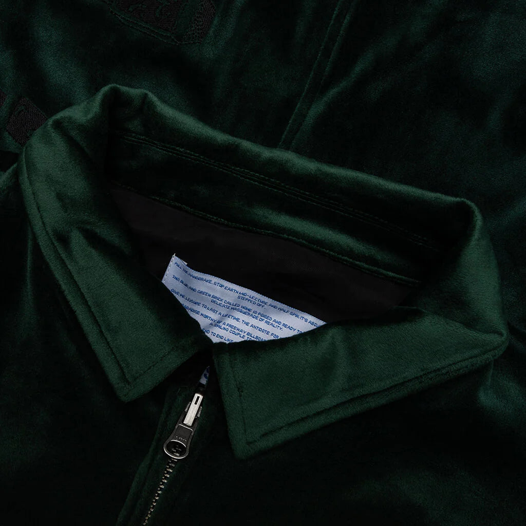 Velour Reversible Jacket Green