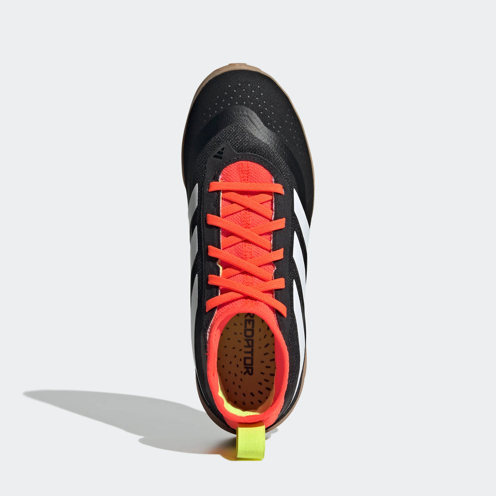 adidas Predator League IN Junior Indoor Soccer Shoes Core Black White Solar Red