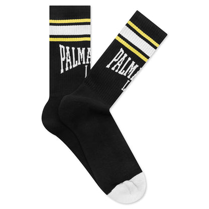 College Socks Black Off White