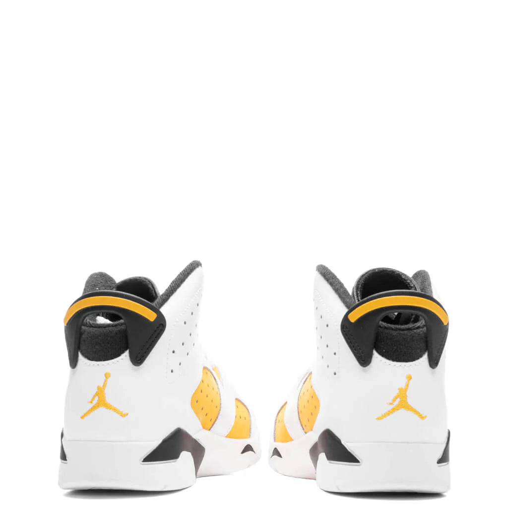Air Jordan 6 Retro PS White Yellow Ochre Black