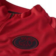 Nike Dri Fit Paris Saint Germain Drill Top Red Grey