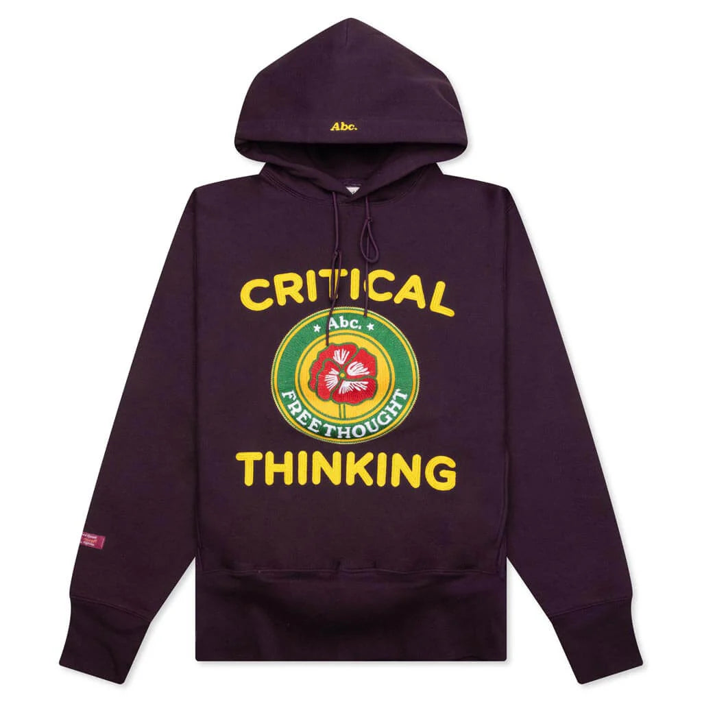 Critical Thinking Hoodie Blackberry Wine