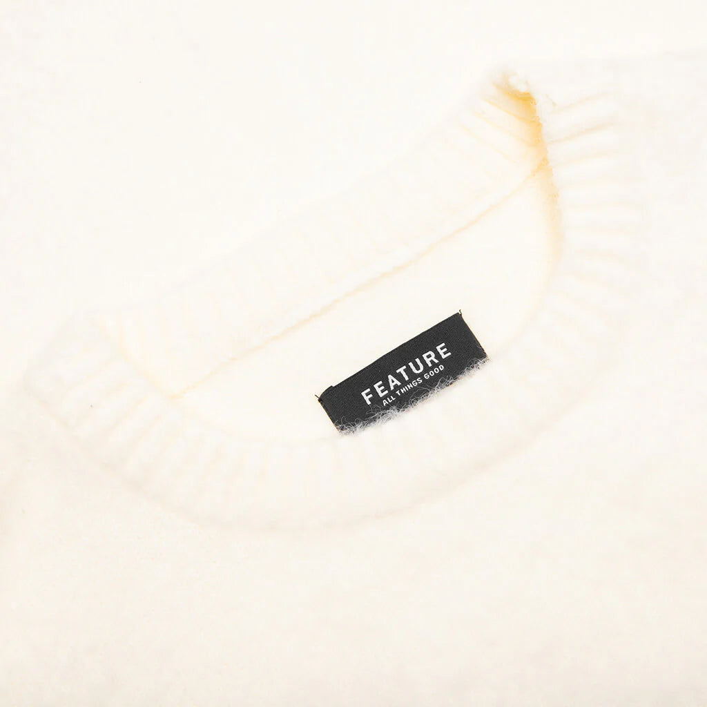 Script Logo Sweater Cream