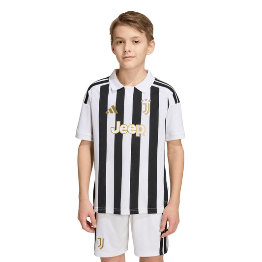 adidas Juventus Home Youth Soccer Jersey 26 27 White Black