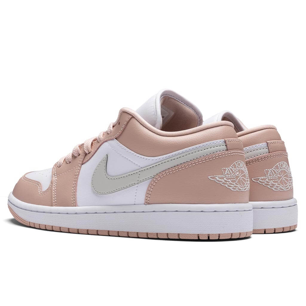 Womens Air Jordan 1 Low White Light Bone Particle Beige