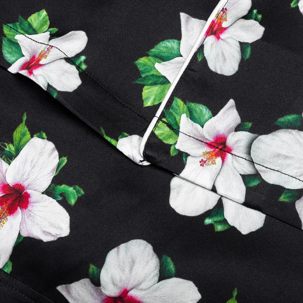 Howard Hawaiian Silk Shirt Black