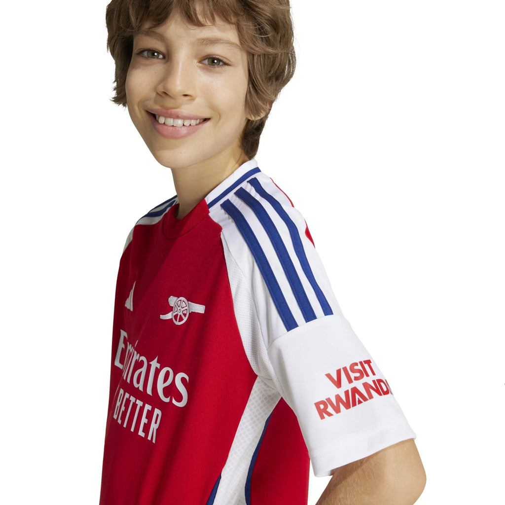 adidas Youth Arsenal Home Jersey 24 25 Scarlet White
