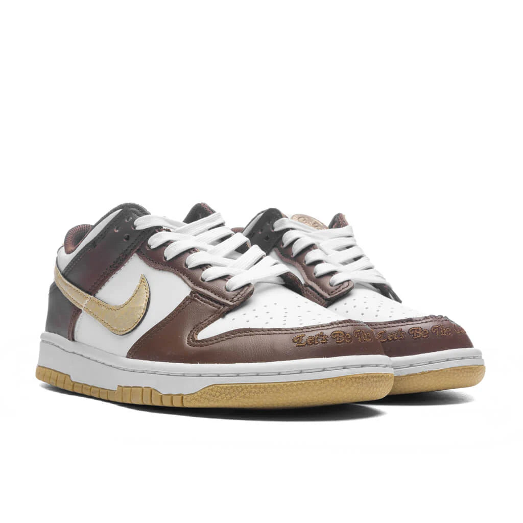 Dunk Low GS White Metallic Gold White Cacao Wow