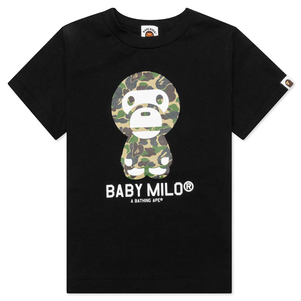 Kids Abc Camo Baby Milo Tee Black