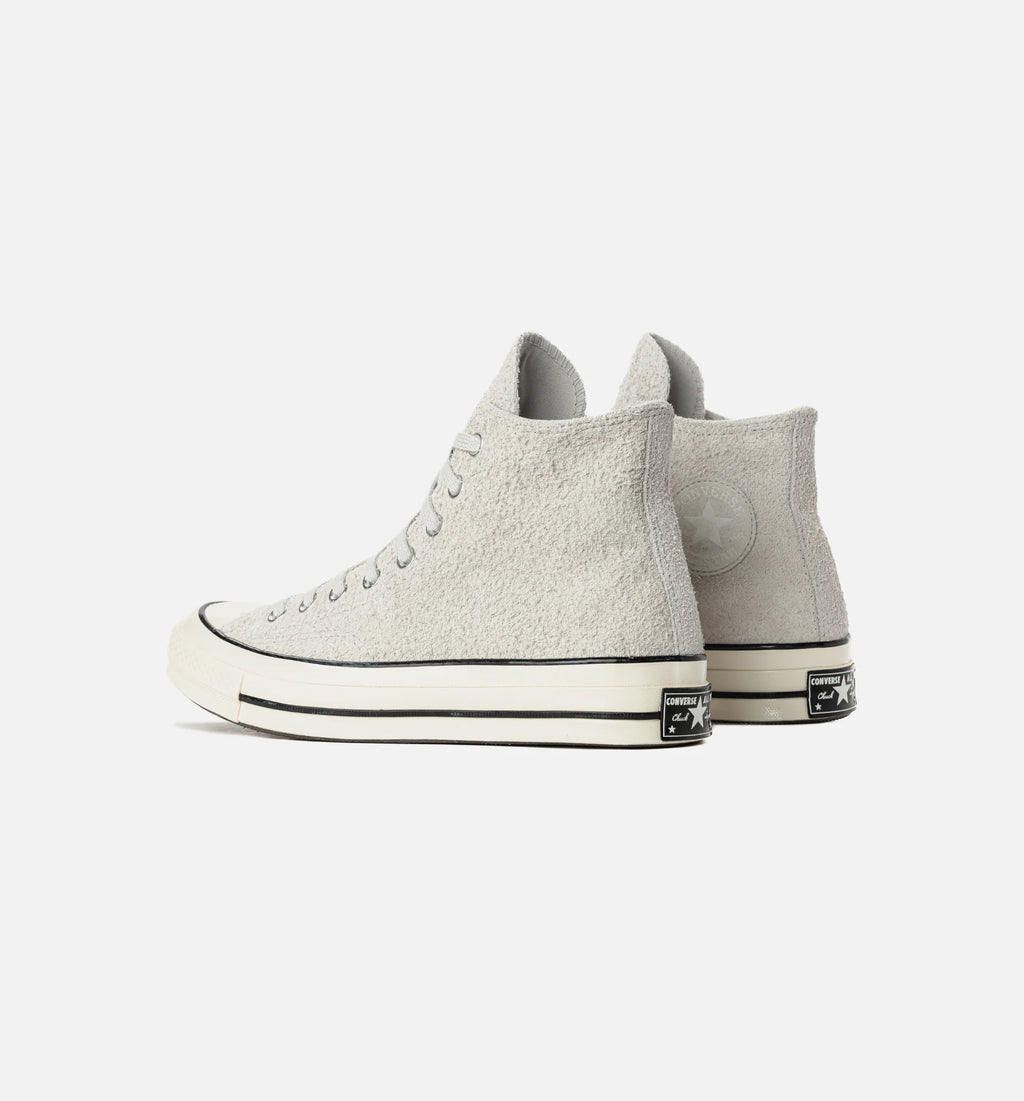 Chuck 70 Suede High Top Mens Lifestyle Shoe Egret Black