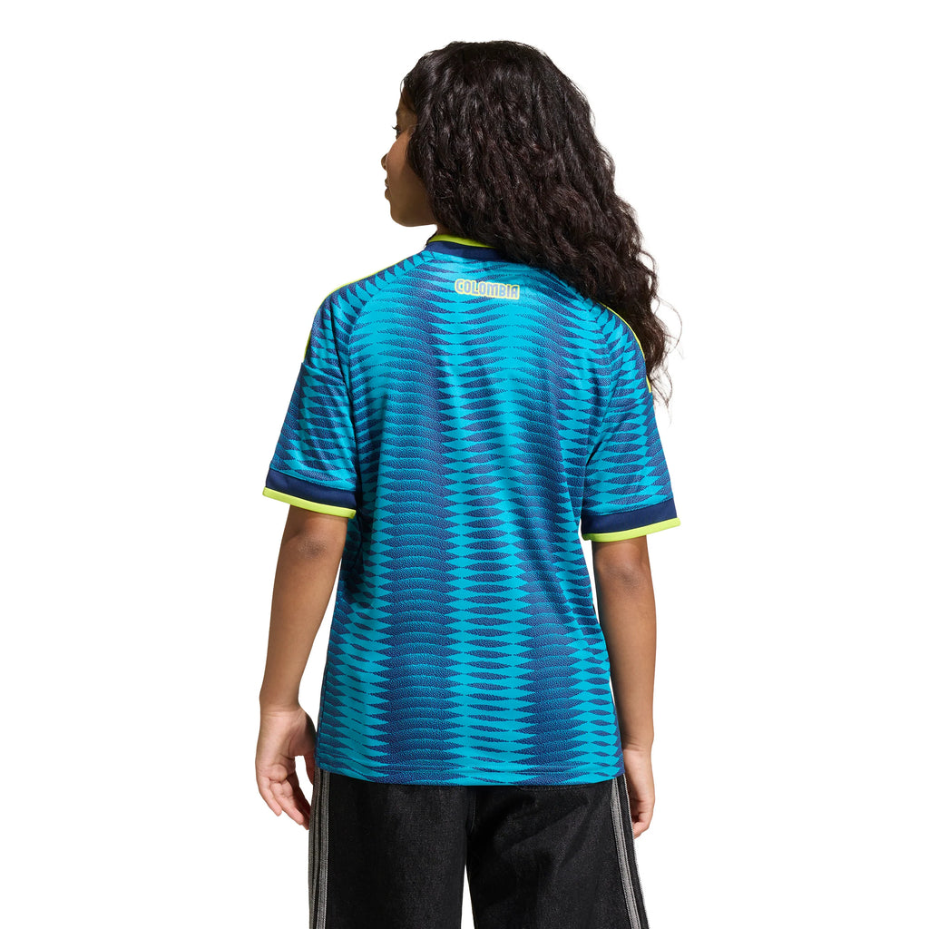 adidas Colombia Away Youth Soccer Jersey 2026 Mistery Petrol Navy