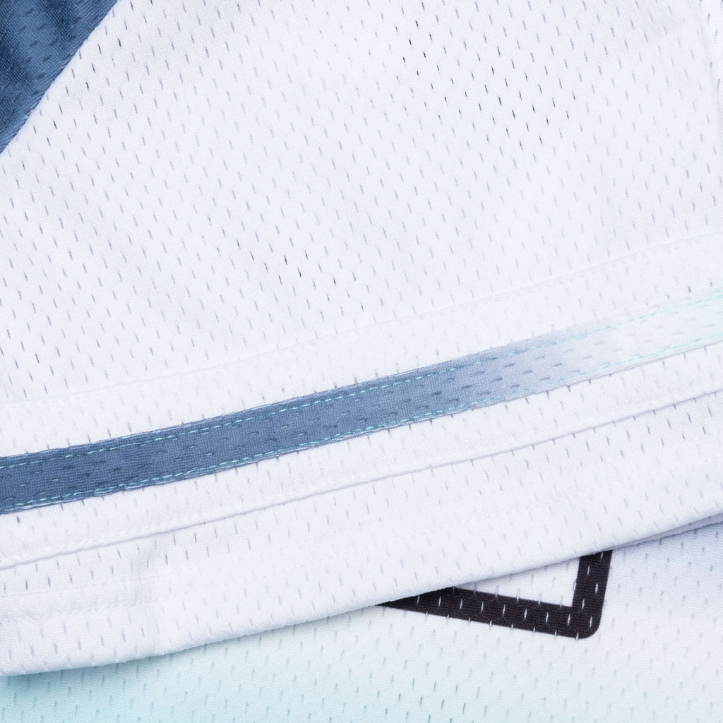Mesh Football Jersey White Multi