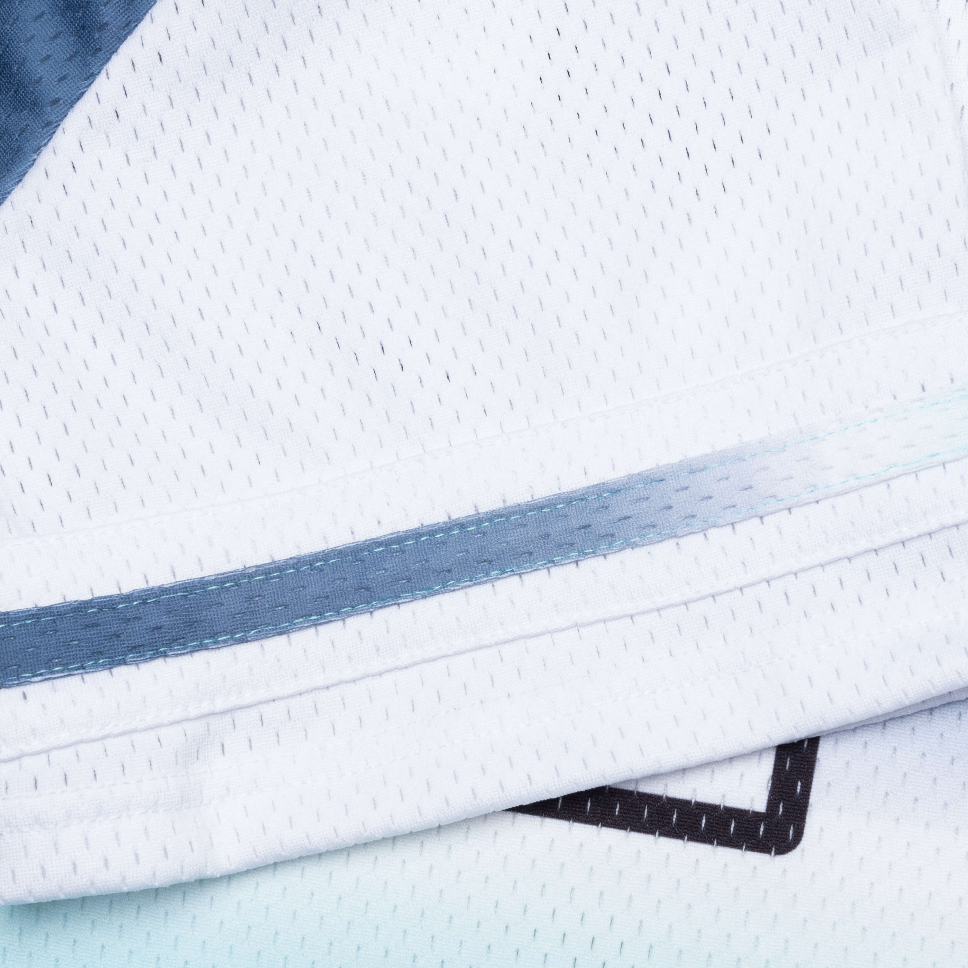 Mesh Football Jersey White Multi