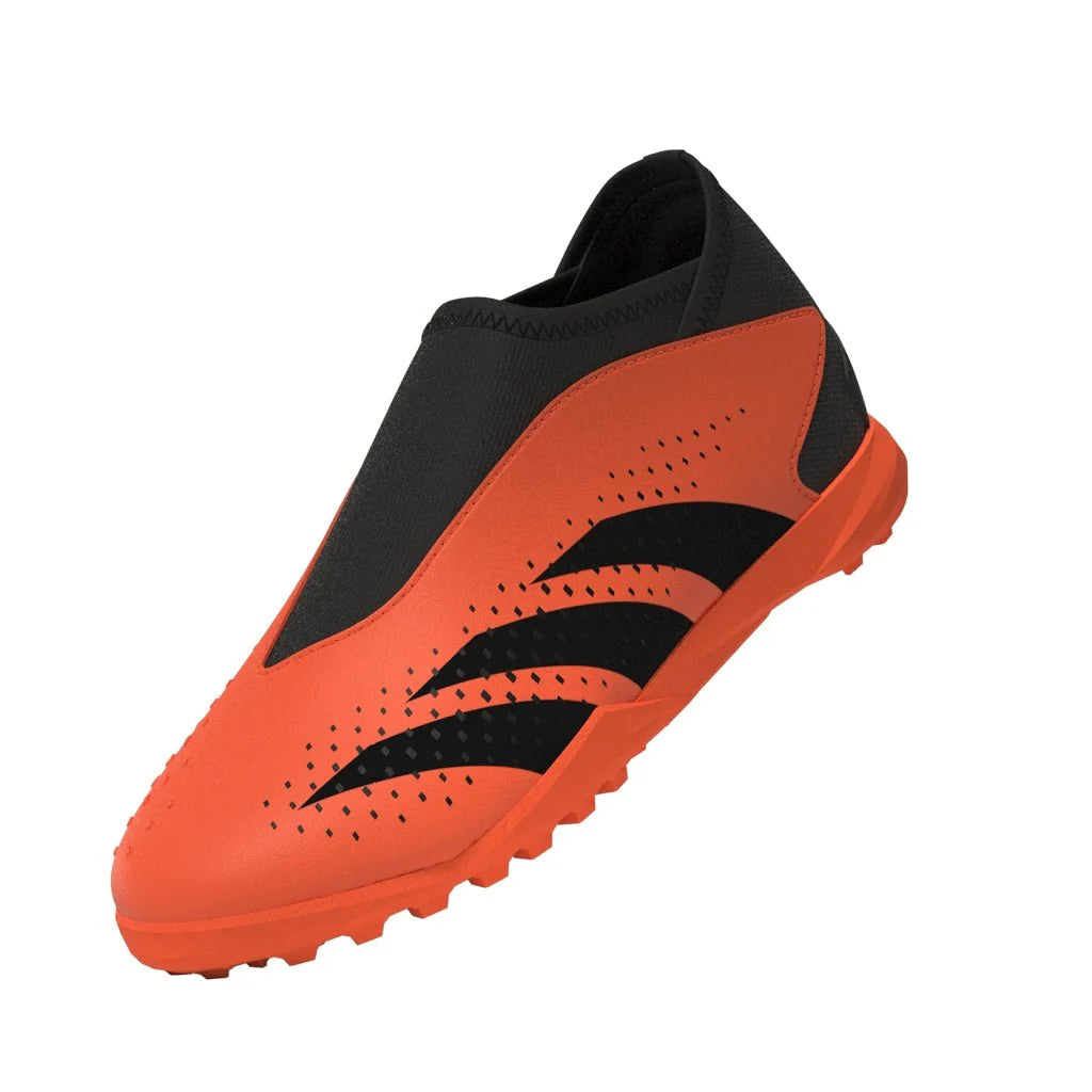 adidas Predator Accuracy3 Laceless TF Turf Youth Soccer Cleats Solar Orange Black