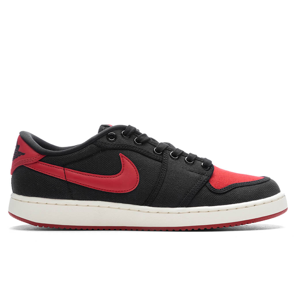 Air Jordan KO 1 Low Bred Black Varsity Red Sail
