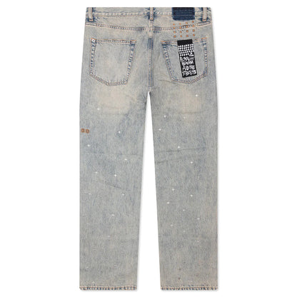 Anti K Stagelight Metalik Pants Denim