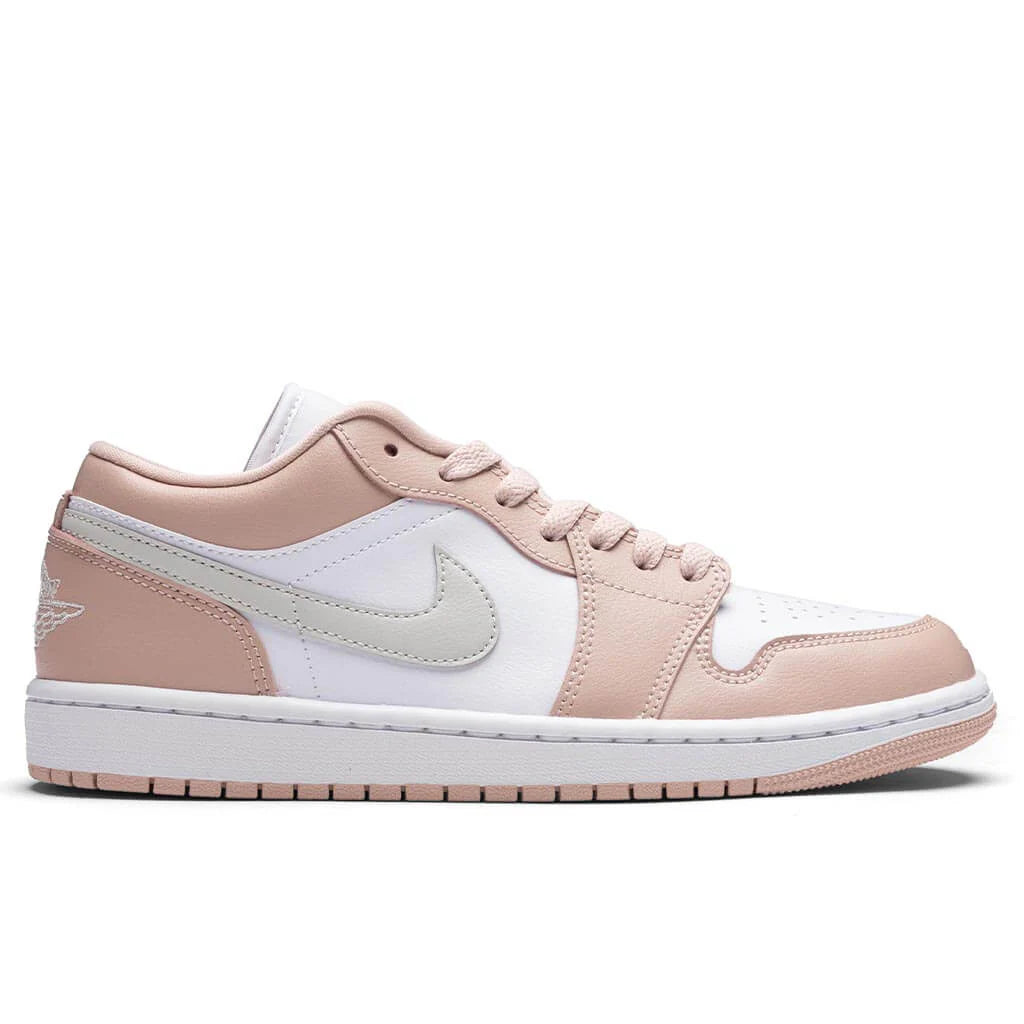 Womens Air Jordan 1 Low White Light Bone Particle Beige