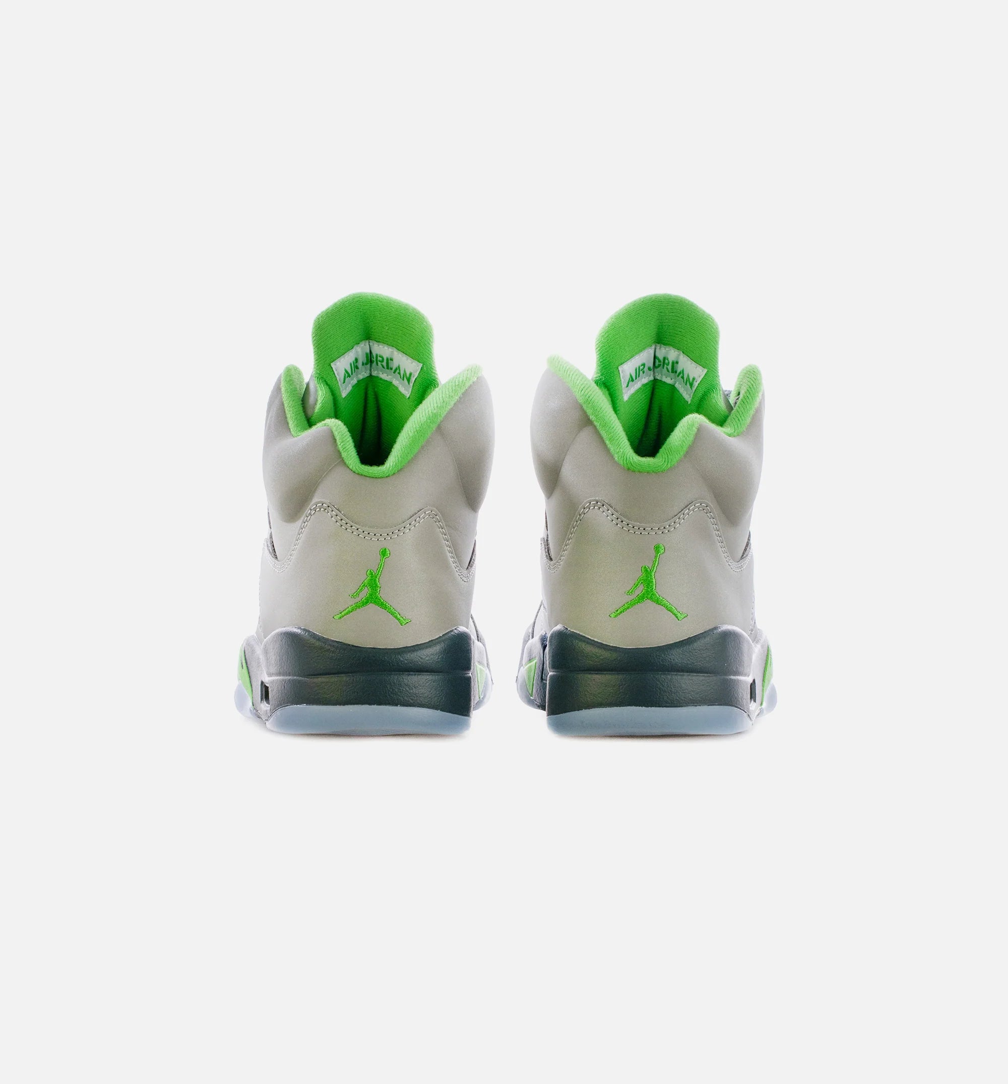 Air Jordan 5 Retro Green Bean Mens Lifestyle Shoe Silver Green Free Shipping