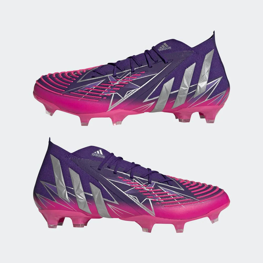 adidas Predator Edge1 FG Firm Ground Boots College Purple Silver Metallic Shock Pink