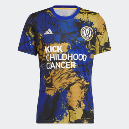 adidas Marvel Atlanta United Aeroready Pre Match Kick Childhood Cancer Jersey