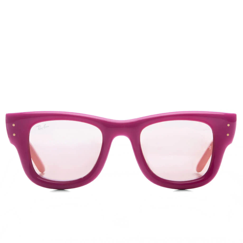 Ray Ban x AAP Rocky Wayfarer Puffer Pink Frame Rose Gold Mirror Lens