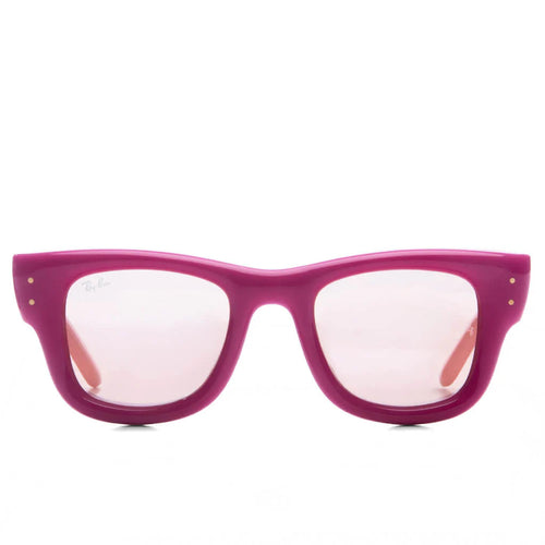 Ray Ban x AAP Rocky Wayfarer Puffer Pink Frame Rose Gold Mirror Lens