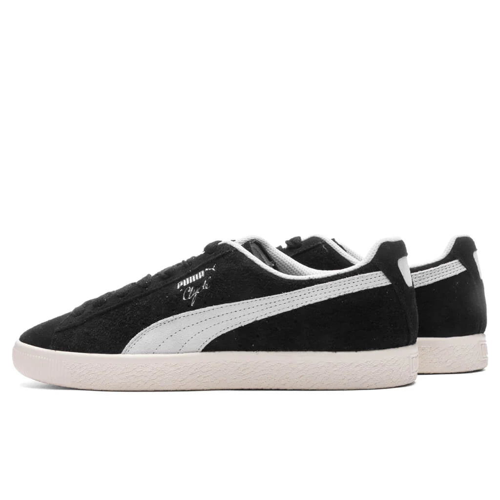 Clyde Hairy Suede Black Frosted Ivory