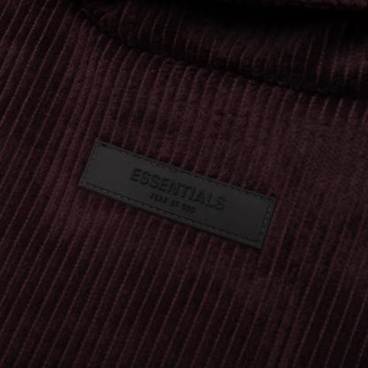 Corduroy Shirt Jacket Plum