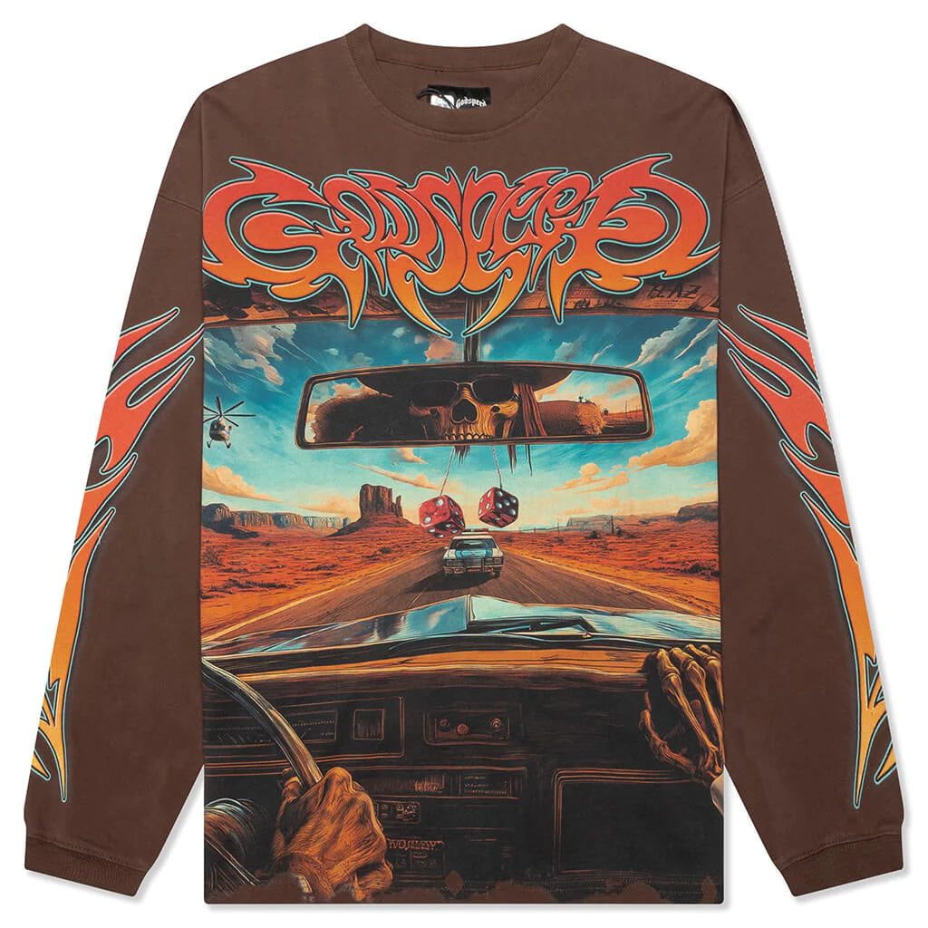 On The Run L S Tee Mocha