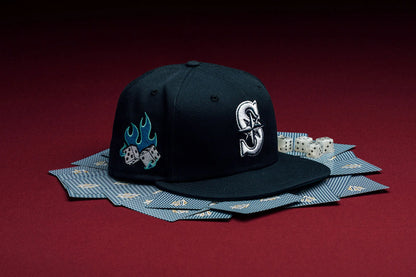 Feature x New Era Flaming Dice 59FIFTY Fitted Seattle Mariners